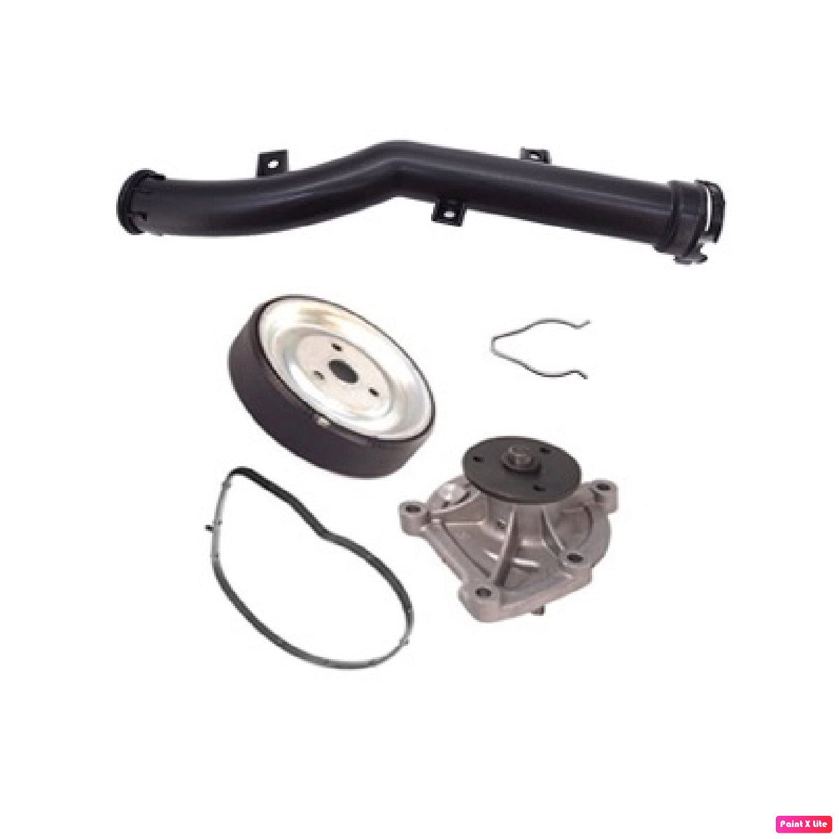 KIT BOMBA DE AGUA, TUBO Y POLEA